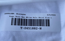 Load image into Gallery viewer, Hugo Boss Mens White Short Sleeve Collared Regular Fit Polo Shirt Size L
