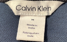 Load image into Gallery viewer, Calvin Klein Mens Blue Black Colorblock Short Sleeve Regular Fit Polo Shirt Sz M
