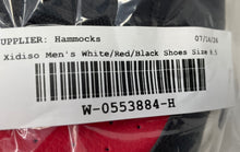 Load image into Gallery viewer, Xidiso Mens White Red Black Lace-Up Low Top Running Shoes Size 8.5
