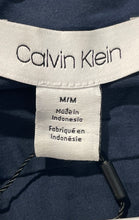 Load image into Gallery viewer, Calvin Klein Mens Blue Collared Long Sleeve Slim Fit Button-Up Shirt Sz M W/Tag
