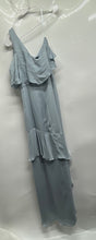 Load image into Gallery viewer, Parker Black Womens Blue Ruffled One-Shoulder Hi-Low Maxi Dress Size 4
