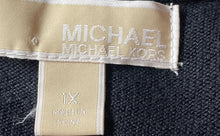 Load image into Gallery viewer, Michael Kors Womens Black Sleeveless Round Neck Pullover Blouse Top Size 1X
