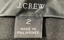 Load image into Gallery viewer, J.Crew Womens Black Pleated Front Stretch Pockets Straight Leg Dress Pants Sz 2
