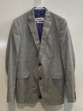 Load image into Gallery viewer, Ted Baker Mens Gray Wool Long Sleeve Notch Lapel Pockets Two Button Blazer Sz L
