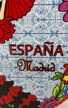 Load image into Gallery viewer, Espana Madrid Spanish Flamenco Dancer Ceramic Decorative Trivet With Rope Hanger
