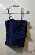 Load image into Gallery viewer, Armani Exchange Womens Navy-Blue Square Neck Camisole Tank Top Size Small
