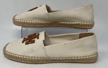 Load image into Gallery viewer, Authentic Tory Burch Womens Beige Slip-On Espadrilles Flats Size 8.5M Worn

