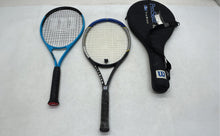 Load image into Gallery viewer, Set Of 2 Pcs Wilson Pro Staff Titanium And Ultra Sports Equipment Tennis Racquet

