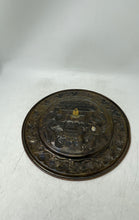 Load image into Gallery viewer, Copper Green And Gold Color Round Decorative Wall Plaque 3 Pieces
