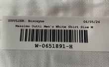 Load image into Gallery viewer, Massimo Dutti Mens White Long Sleeve Collared Button-Up Shirt Size Medium
