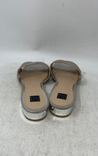 Load image into Gallery viewer, White House Black Market Womens Silver Crisscross Strap Slide Sandals Size 10M
