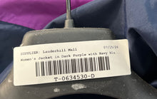 Load image into Gallery viewer, Womens Dark Purple Navy Blue Colorblock Hooded Full-Zip Lined Ski Jacket No Size
