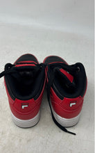 Load image into Gallery viewer, Fila Kids Taglio 3BM01199-014 Black Red Leather Lace-Up Basketball Shoes Size 11
