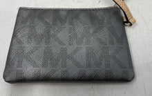 Load image into Gallery viewer, Michael Kors Womens Silver Brown Signature Print Inner Pocket Wristlet Wallet
