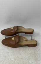 Load image into Gallery viewer, Michael Kors Womens Ashley Brown Logo Leather Slip-On Mule Flats Size 6M
