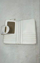 Load image into Gallery viewer, Brighton Womens White Butterfly Print Leather ID &amp; Card Slots Bifold Wallet
