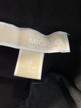 Load image into Gallery viewer, Michael Kors Womens Black Flat Front Regular Fit Skinny Leg Ankle Pants Size M
