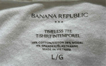 Load image into Gallery viewer, Banana Republic Womens White Crew-Neck Long Sleeve Pullover T-Shirt Size L
