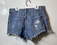 Load image into Gallery viewer, Forever 21 Womens Blue Denim Light Wash Distressed Cut-Off Shorts Size 26
