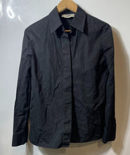 Load image into Gallery viewer, Authentic Fendi Womens Black Cotton Long Sleeve Button-Up Shirt Size EUR 38 US 2
