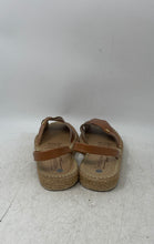 Load image into Gallery viewer, Messina Womens Brown Leather Peep Toe Slip-On Espadrille Sandals Size 35

