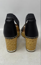 Load image into Gallery viewer, Franco Sarto Womens Clemens Brown Black Ankle Strap Platform Heels Size 7W
