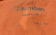 Load image into Gallery viewer, Calvin Klein Womens Orange Crew Neck Short Sleeve Pullover T-Shirt Size M
