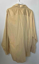 Load image into Gallery viewer, Calvin Klein Mens Yellow Long Sleeve Stretch Collared Button-Up Shirt Size Large
