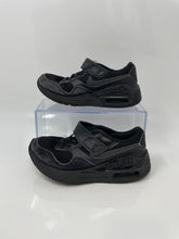 Load image into Gallery viewer, Nike Kids Air Max SYSTM Black Low Top Hook &amp; Loop Sneaker Shoes Size 13C
