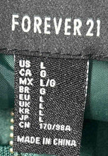 Load image into Gallery viewer, Forever 21 Womens Green Model Squad Long Sleeve Full-Zip Jacket Size Large
