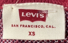 Load image into Gallery viewer, Levi's Womens Red Argyle Sleeveless Cropped Pullover Sweater Size XS With Tag
