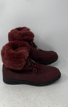 Load image into Gallery viewer, Floopi Womens Red Round Toe Lace-Up Ankle Winter Boots Size 9

