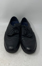 Load image into Gallery viewer, Golaiman Mens Black Leather Wingtip Oxford Lace-Up Dress Shoes Size 12
