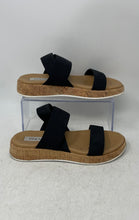 Load image into Gallery viewer, Steve Madden Womens Azzurra Black Open Toe Slip-On Slingback Sandals Size 7.5
