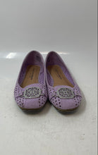 Load image into Gallery viewer, Christian Siriano For Payless Womens Purple Laser-Cut Slip-On Ballet Flats Sz 5
