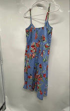 Load image into Gallery viewer, Vince Camuto Womens Blue Floral Sleeveless Button Front Fit &amp; Flare Dress Size 4
