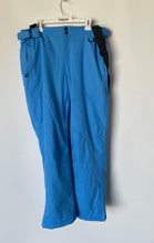Load image into Gallery viewer, Yeefine Womens Blue Zip Pockets Windproof Waterproof Ski Snow Pants Size Large
