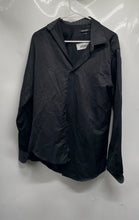 Load image into Gallery viewer, Nine West Mens Black Long Sleeve Collared Slim Fit Dress Shirt Size Medium
