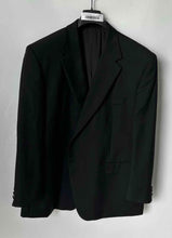 Load image into Gallery viewer, Lauren Ralph Lauren Mens Black Long Sleeve Pockets One-Button Blazer Size 48S
