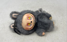 Load image into Gallery viewer, Pop Mart Gray The Monsters Labubu Collectible Plush Toy With Keychain Loop
