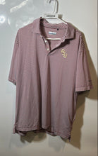 Load image into Gallery viewer, Columbia Mens Red White Striped Short Sleeve Collared Golf Polo Shirt Size XL
