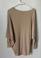 Load image into Gallery viewer, Express Womens Brown Stretch Long Sleeve Boat Neck Pullover Blouse Top Size S
