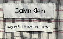 Load image into Gallery viewer, Calvin Klein Mens Multicolor Plaid Regular Fit Dress Shirt Size XL 17-17.5 34/35
