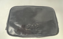 Load image into Gallery viewer, Carolina Herrera 212 Womens Black Inner Pocket Top Zipper Travel Cosmetics Bag
