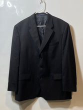 Load image into Gallery viewer, Lauren Ralph Lauren Mens Black Pinstripe Notch Lapel Three-Button Blazer Sz 46L
