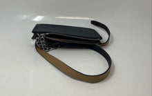 Load image into Gallery viewer, Michael Kors Womens Black Signature Print Leather Zipper Crossbody Wallet
