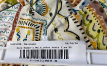 Load image into Gallery viewer, Zara Womens Multicolor Paisley Flat Front Flared Leg Dress Pants Size XS
