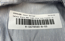 Load image into Gallery viewer, Calvin Klein Mens Light Blue Slim Fit Long Sleeve Collared Dress Shirt Size L
