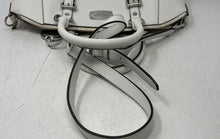 Load image into Gallery viewer, Michael Kors Womens Ciara White Saffiano Leather Top Handle Satchel Handbag
