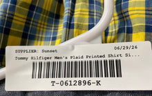 Load image into Gallery viewer, Tommy Hilfiger Mens Yellow And Blue Plaid Printed Button-Up Shirt Size XXL
